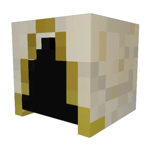 kingcaste Minecraft avatar head, 3D render
