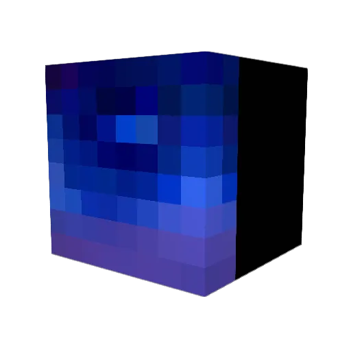 kingcreeperk Minecraft avatar head, 3D render