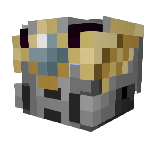 kingcross12 Minecraft avatar head, 3D render