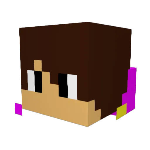 kingedh Minecraft avatar head, 3D render