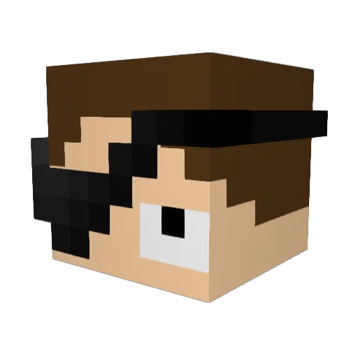 kingeric5001 Minecraft avatar head, 3D render