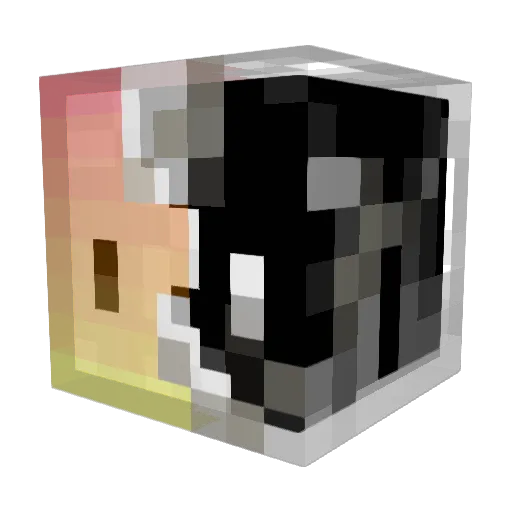 kingeur7 Minecraft avatar head, 3D render