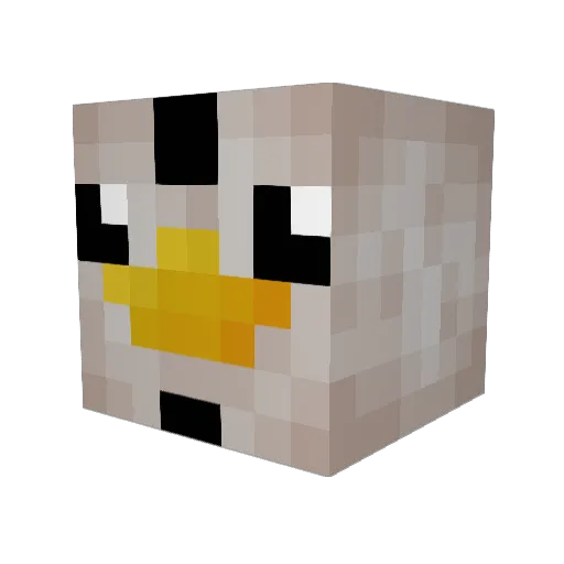 kingfisher1729 Minecraft avatar head, 3D render