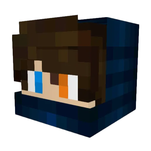kingggirannn Minecraft avatar head, 3D render