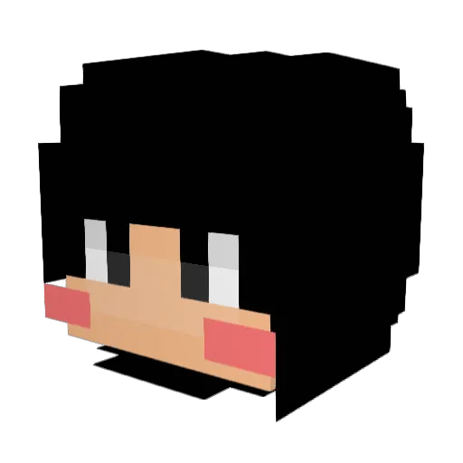 kinggm00 Minecraft avatar head, 3D render