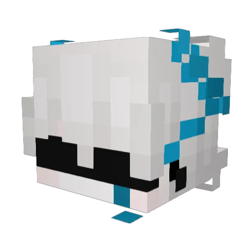 kinggyAU Minecraft avatar head, 3D render