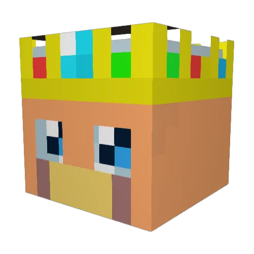 kingio4545 Minecraft avatar head, 3D render