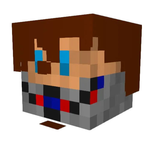 kingk08 Minecraft avatar head, 3D render