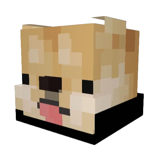 kingkabukaluka Minecraft avatar head, 3D render