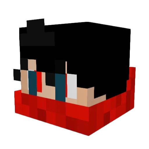 kingkali556 Minecraft avatar head, 3D render