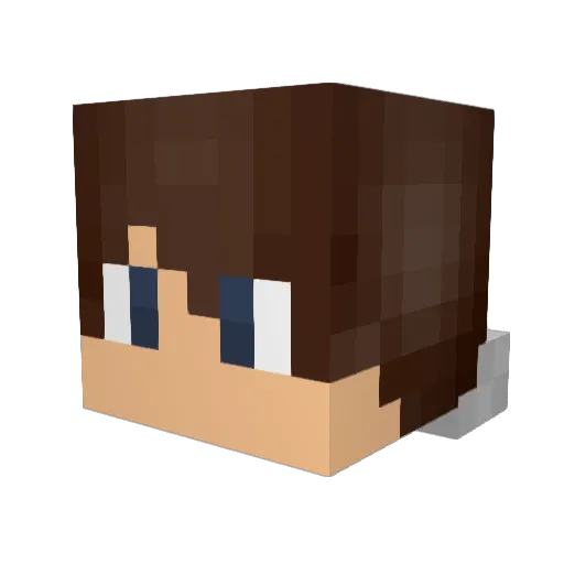 kingkenta_11 Minecraft avatar head, 3D render