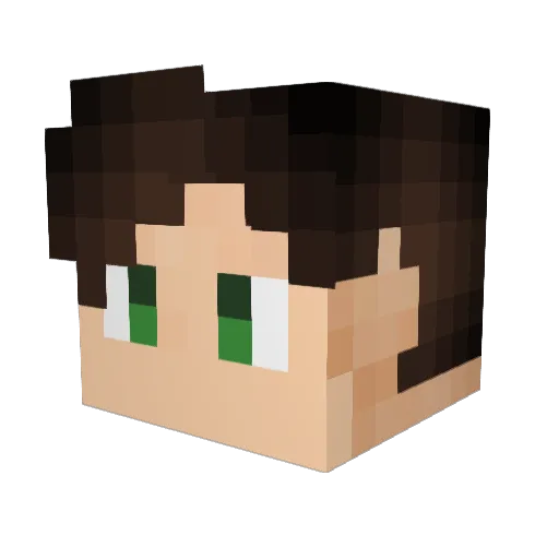 kingkeona Minecraft avatar head, 3D render