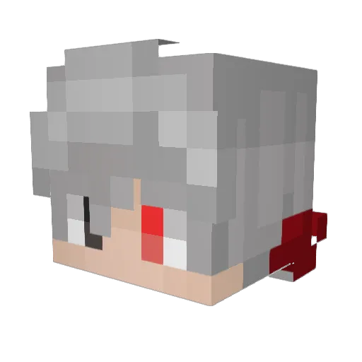 kingkie2 Minecraft avatar head, 3D render