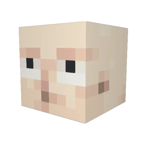 kingkilah120 Minecraft avatar head, 3D render