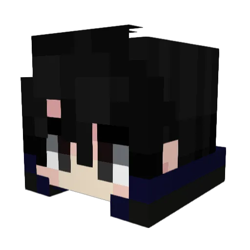 kingkiva Minecraft avatar head, 3D render