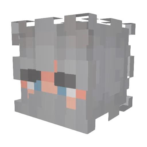 kingkobra777 Minecraft avatar head, 3D render