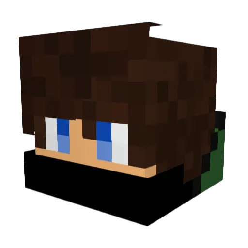 kingkong044 Minecraft avatar head, 3D render