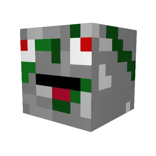 kingkong089 Minecraft avatar head, 3D render