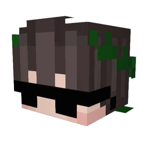 kingkong212 Minecraft avatar head, 3D render