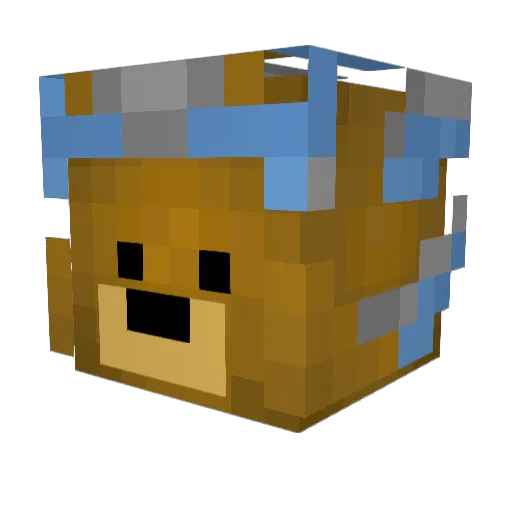 kingkongs Minecraft avatar head, 3D render