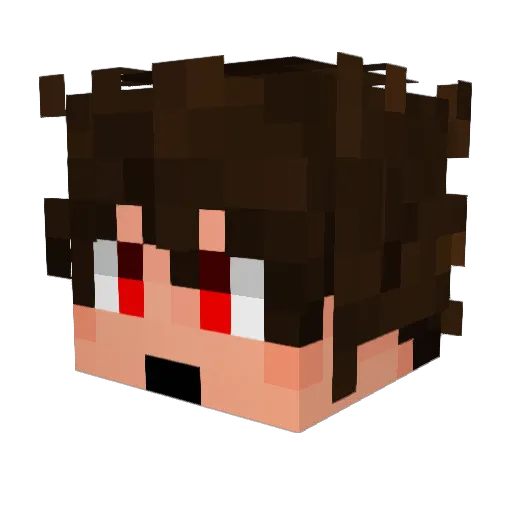 kingl0w Minecraft avatar head, 3D render