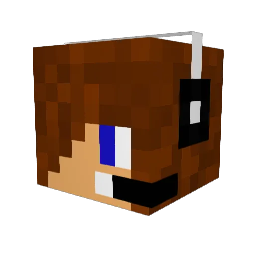 kinglacrosse Minecraft avatar head, 3D render