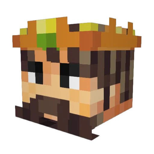 kinglingjake Minecraft avatar head, 3D render