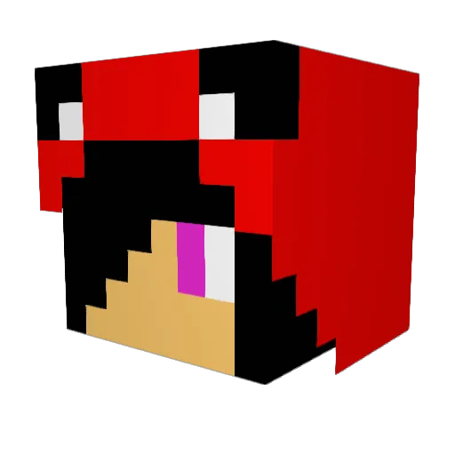 kinglinus Minecraft avatar head, 3D render
