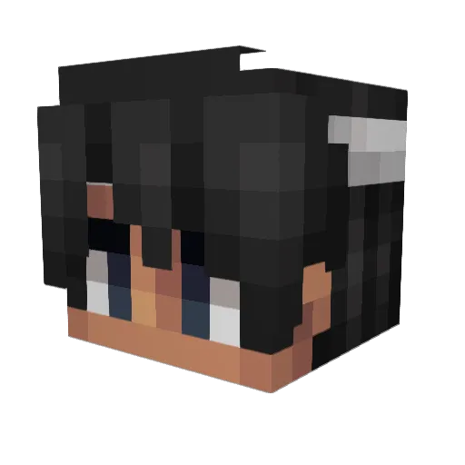 kinglove26 Minecraft avatar head, 3D render