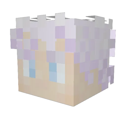 kinglux16 Minecraft avatar head, 3D render