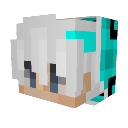 kingmadie Minecraft avatar head, 3D render