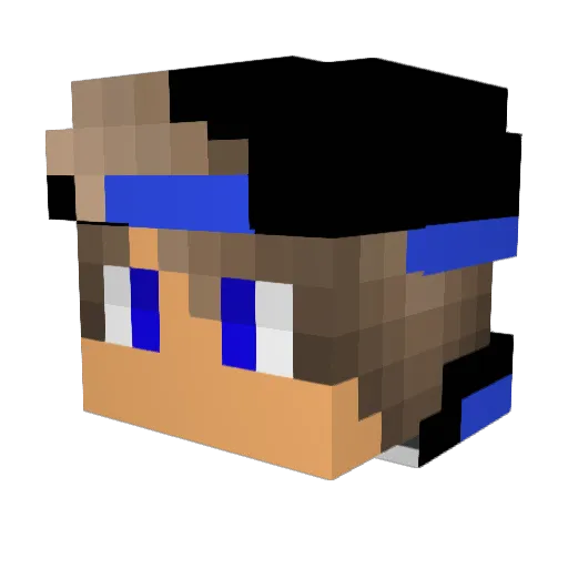 kingmalino2 Minecraft avatar head, 3D render