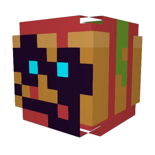 kingmemecraft Minecraft avatar head, 3D render