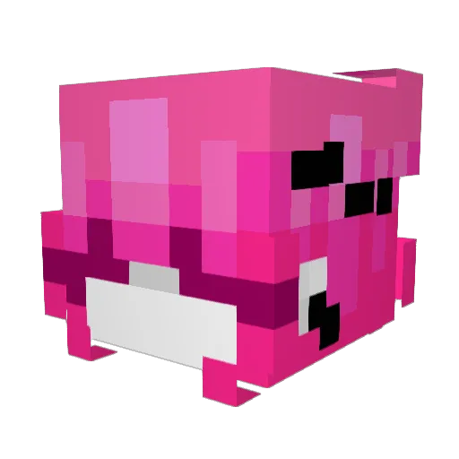 kingmila Minecraft avatar head, 3D render