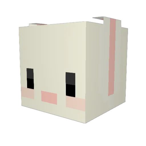 kingming15 Minecraft avatar head, 3D render