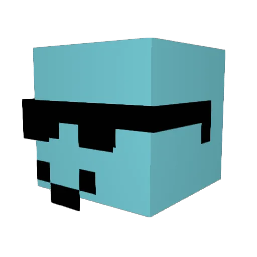 kingmiserable Minecraft avatar head, 3D render