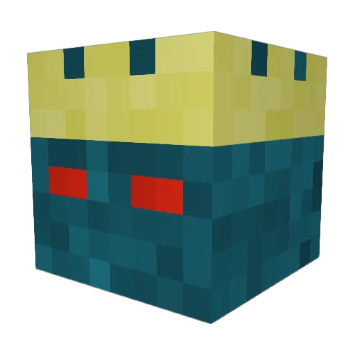 kingneptune2019 Minecraft avatar head, 3D render