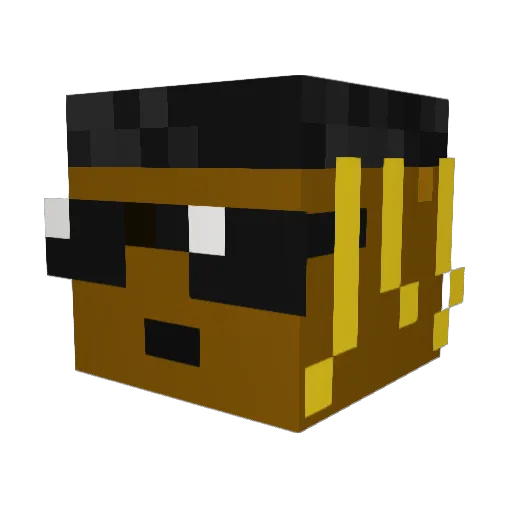 kingocean23 Minecraft avatar head, 3D render
