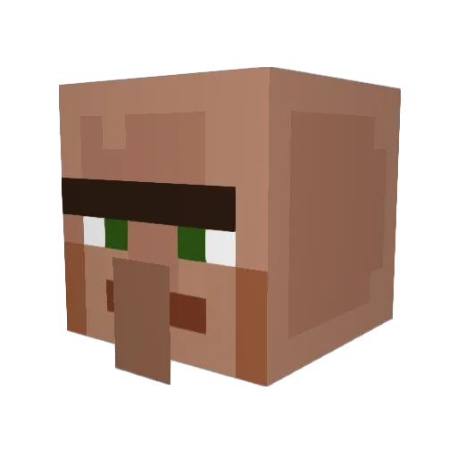 kingofMLG Minecraft avatar head, 3D render