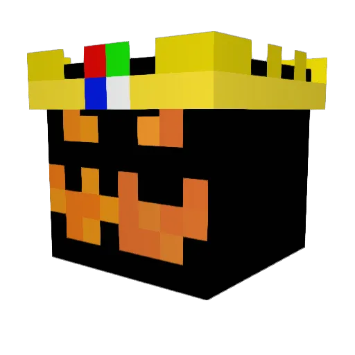 kingofcubers Minecraft avatar head, 3D render