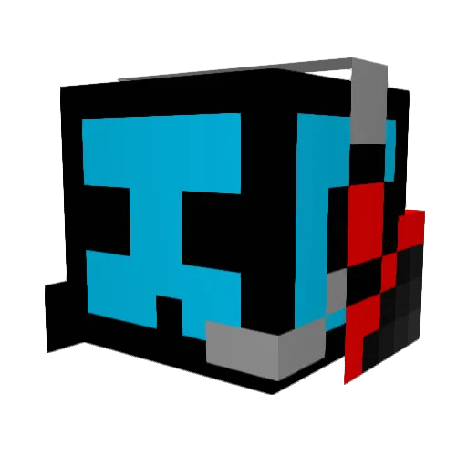 kingofdeth Minecraft avatar head, 3D render