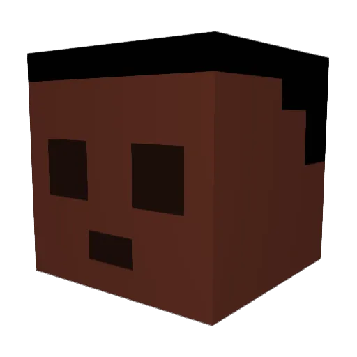 kingofgames354 Minecraft avatar head, 3D render