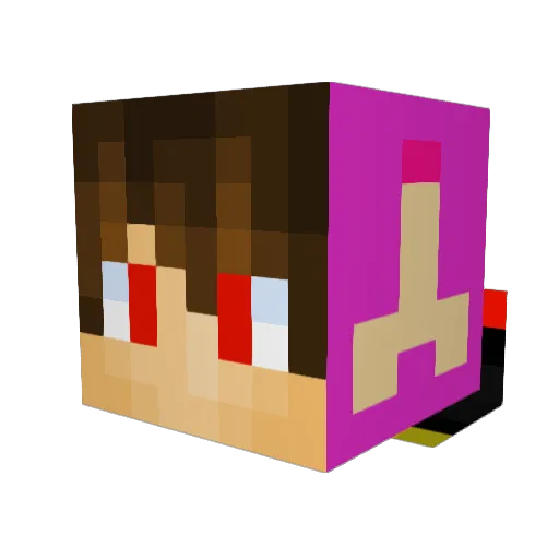 kingoflevant Minecraft avatar head, 3D render