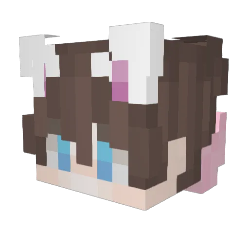 kingoflinn Minecraft avatar head, 3D render