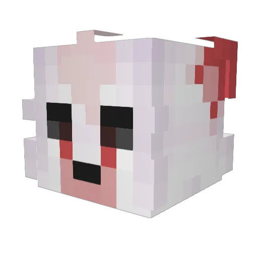 kingofmints Minecraft avatar head, 3D render