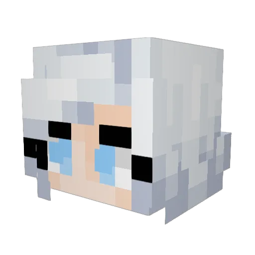 kingofrebels Minecraft avatar head, 3D render