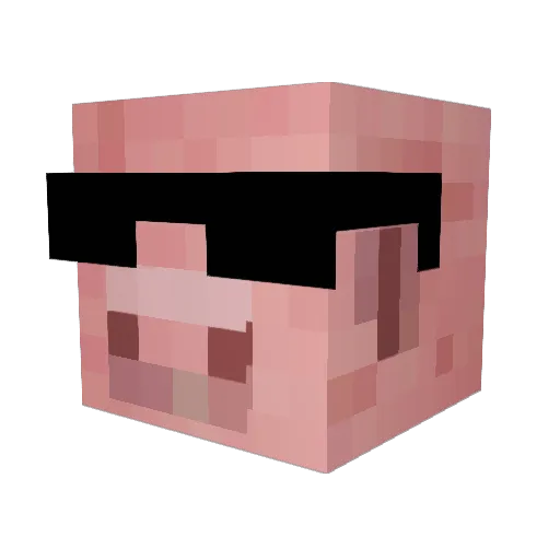 kingofsoap Minecraft avatar head, 3D render