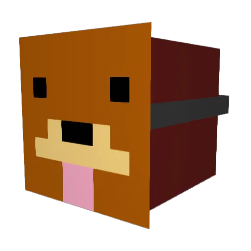 kingofthehill26 Minecraft avatar head, 3D render