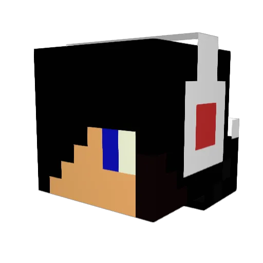 kingofzombiesgt Minecraft avatar head, 3D render