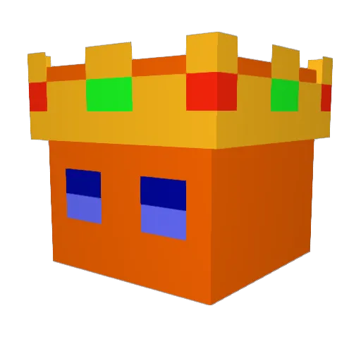kingpersimmon128 Minecraft avatar head, 3D render
